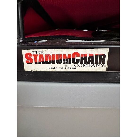 The Stadium Chair Company Heavy Duty Game Changer Foldable Stadium Seat Red OS - Picture 6 of 6